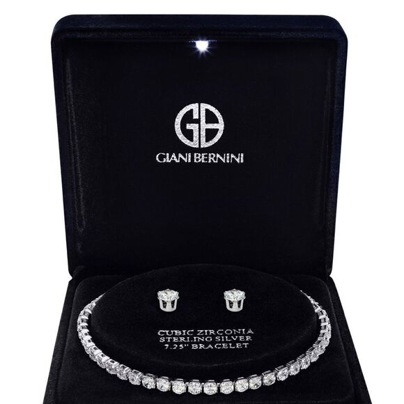 🎉Last deal🎉Cubic Zirconia sterling Silver set✨ - Picture 1 of 8